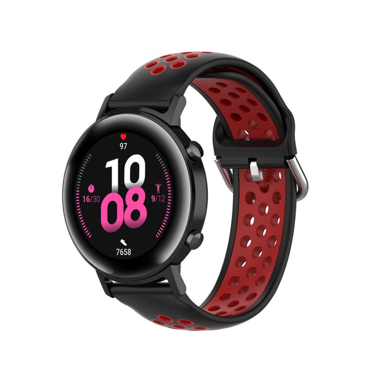 Kønt Amazfit Youth / Huawei Watch GT 2 42mm Silikone Rem - Sort#serie_5