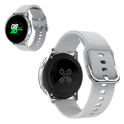 20mm Universal silicone watch band - Grey#serie_6