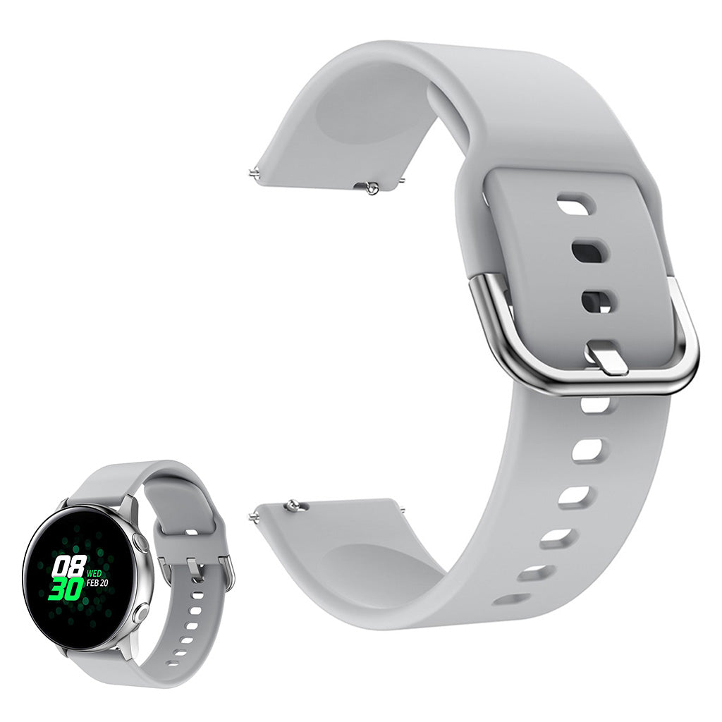 Universal smooth silicone watch band - Grey#serie_3
