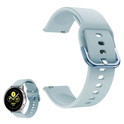 Universal smooth silicone watch band - Baby Blue#serie_8