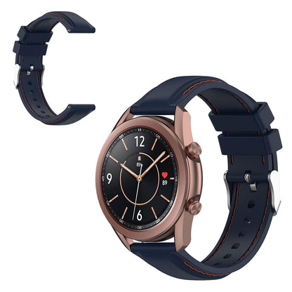 20mm Universal unique silicone watch band - Dark Blue#serie_8