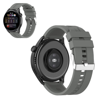 22mm Universal silicone watch strap - Grey#serie_7
