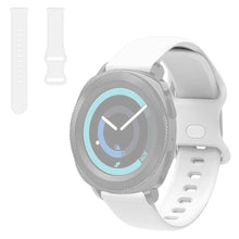 22mm Universal simple silicone watch strap - White#serie_2