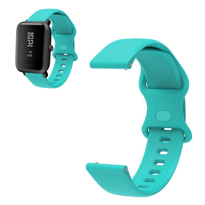 22mm Universal comfortable silicone watch strap - Green#serie_2