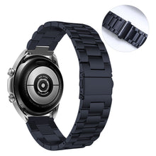22mm Universal titanium alloy + stainless steel watch strap - Black#serie_1