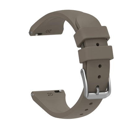 20mm Universal silicone watch strap - Coffee#serie_3