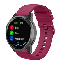 22mm Universal solid color silicone watch strap - Fuchsia#serie_1