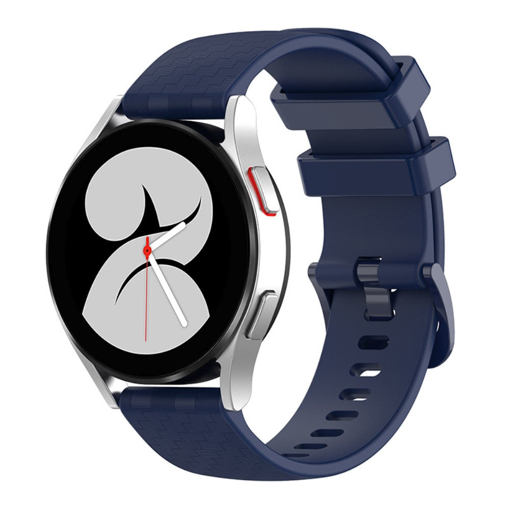 20mm Universal carbon fiber silicone watch strap - Navy Blue#serie_1