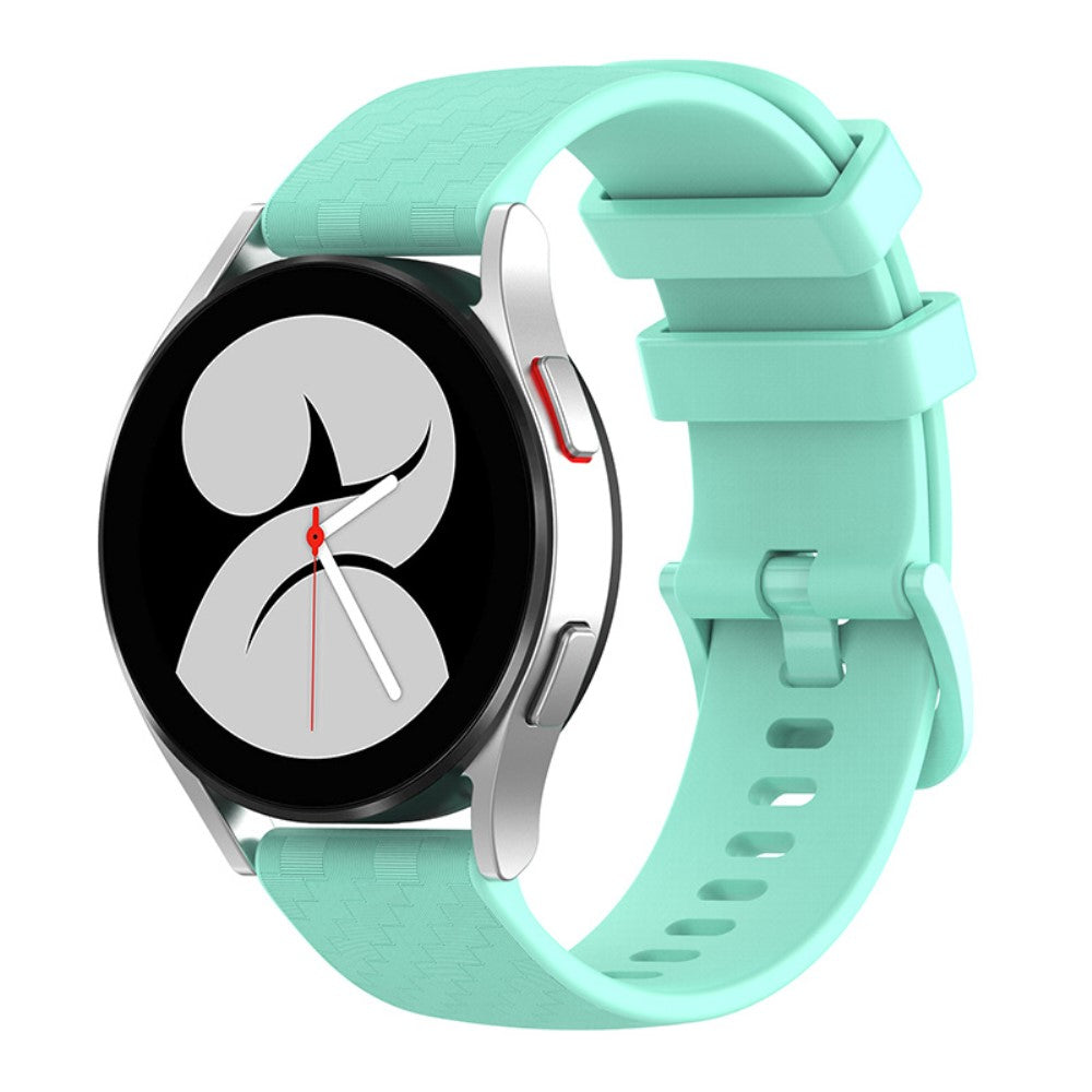 20mm Universal carbon fiber silicone watch strap - Light Green#serie_2