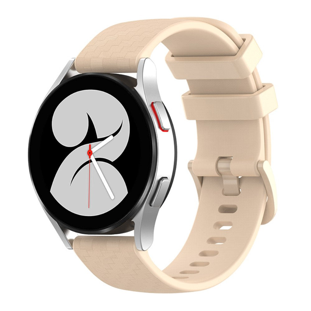 20mm Universal carbon fiber silicone watch strap - Beige#serie_4