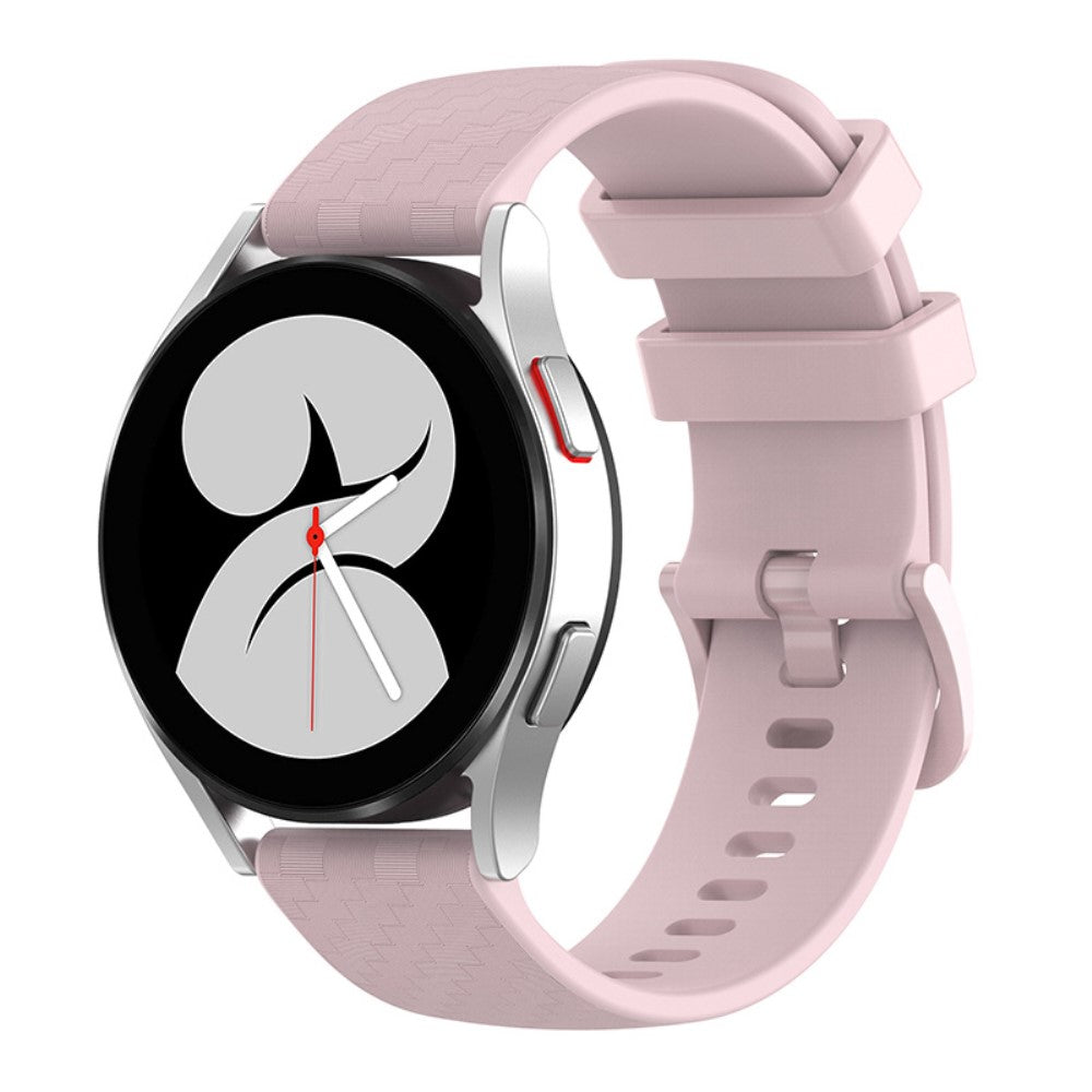 20mm Universal carbon fiber silicone watch strap - Rose Pink#serie_5
