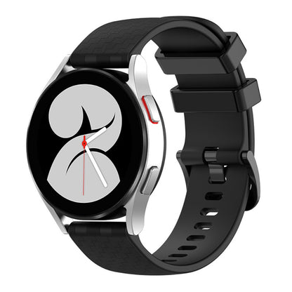 20mm Universal carbon fiber silicone watch strap - Black#serie_9