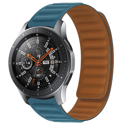 20mm Universal silicone magnetic lock watch strap - Ocean Blue#serie_7