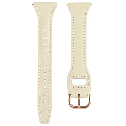 Vildt rart Universal Ægte læder Urrem - Beige#serie_5
