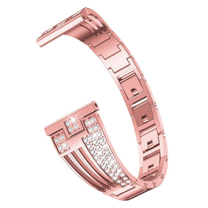 22mm Universal rhinestone decor watch strap - Pink#serie_4