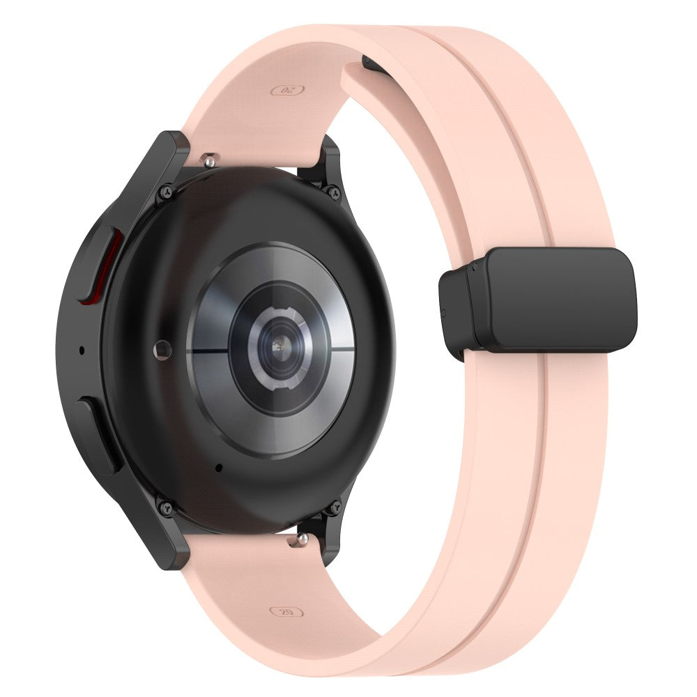20mm Universal silicone watch strap with magnetic folding buckle - Pink#serie_3