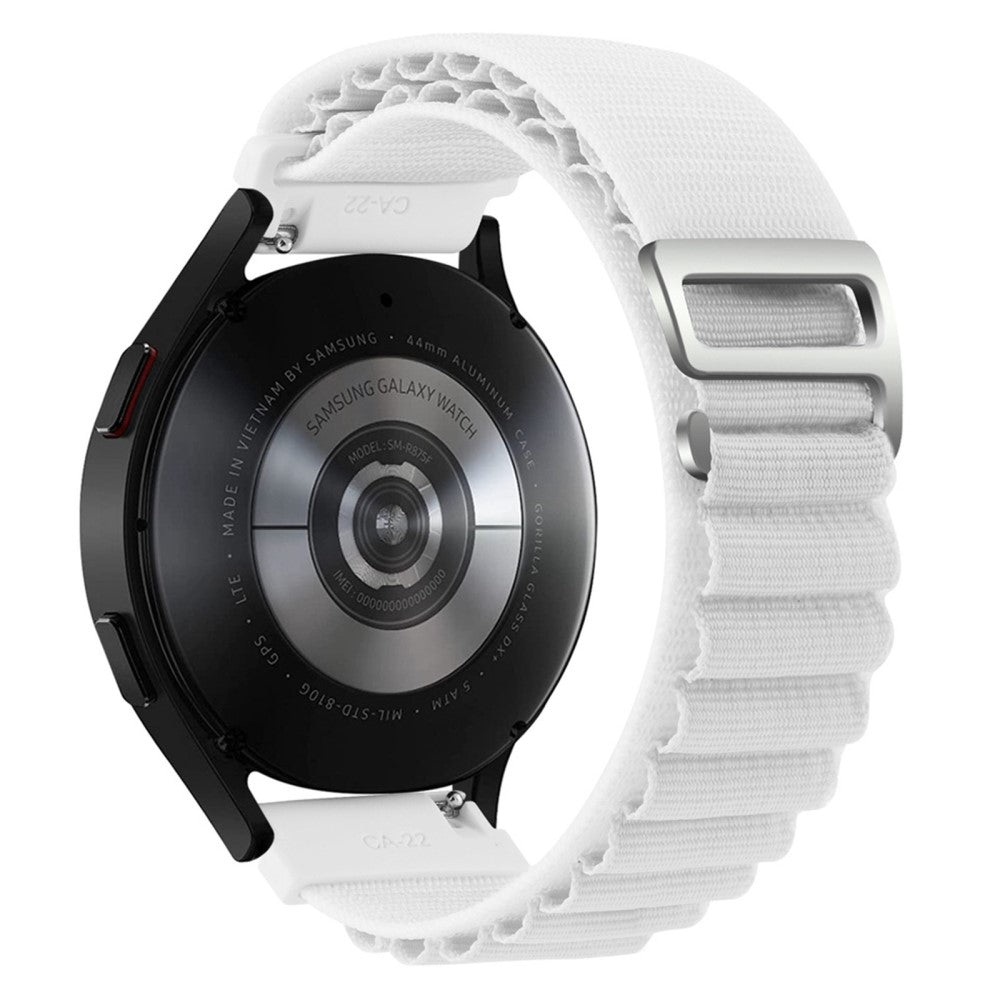 22mm Universal nylon watch strap - White#serie_2