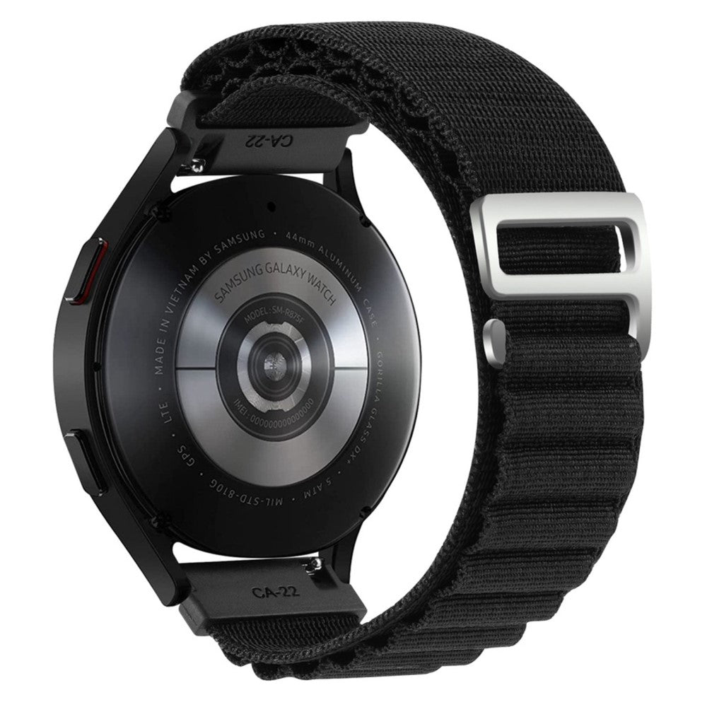 22mm Universal nylon watch strap - Black#serie_5