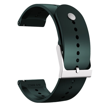 22mm Universal silicone watch strap - Dark Green#serie_6