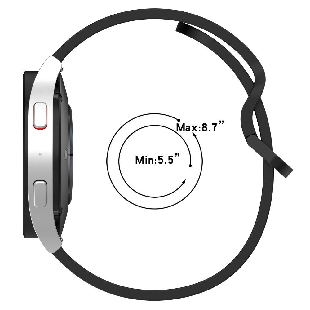 Mega Kønt Silikone Universal Rem passer til Smartwatch - Pink#serie_6