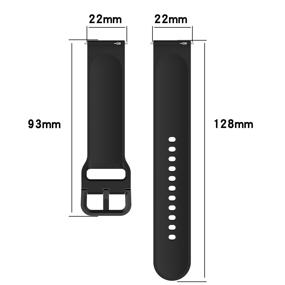 Meget Flot Silikone Universal Rem passer til Smartwatch - Blå#serie_4