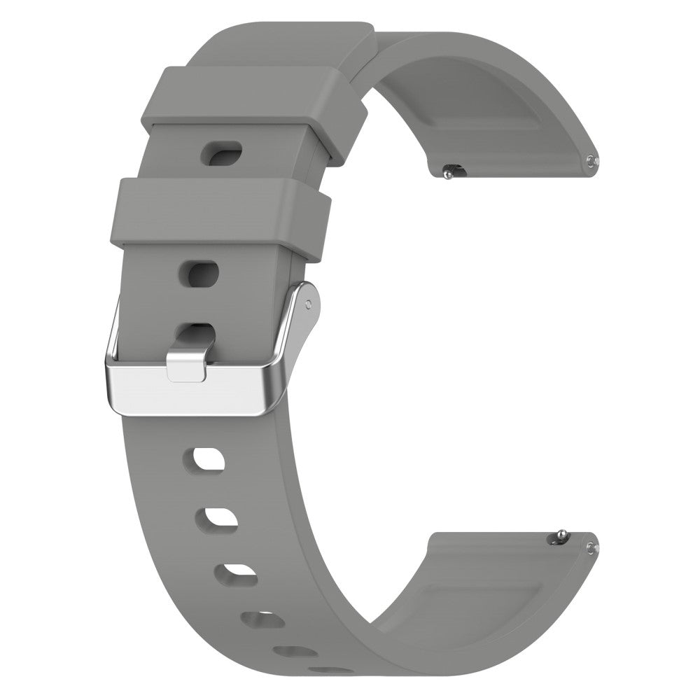 Meget Slidstærk Silikone Universal Rem passer til Smartwatch - Sølv#serie_5