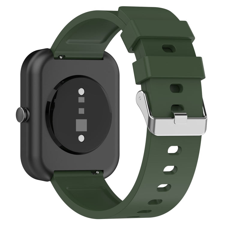 Meget Slidstærk Silikone Universal Rem passer til Smartwatch - Grøn#serie_8