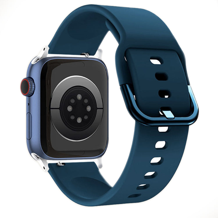 Rigtigt elegant Apple Watch Series 7 41mm Silikone Rem - Grøn#serie_9