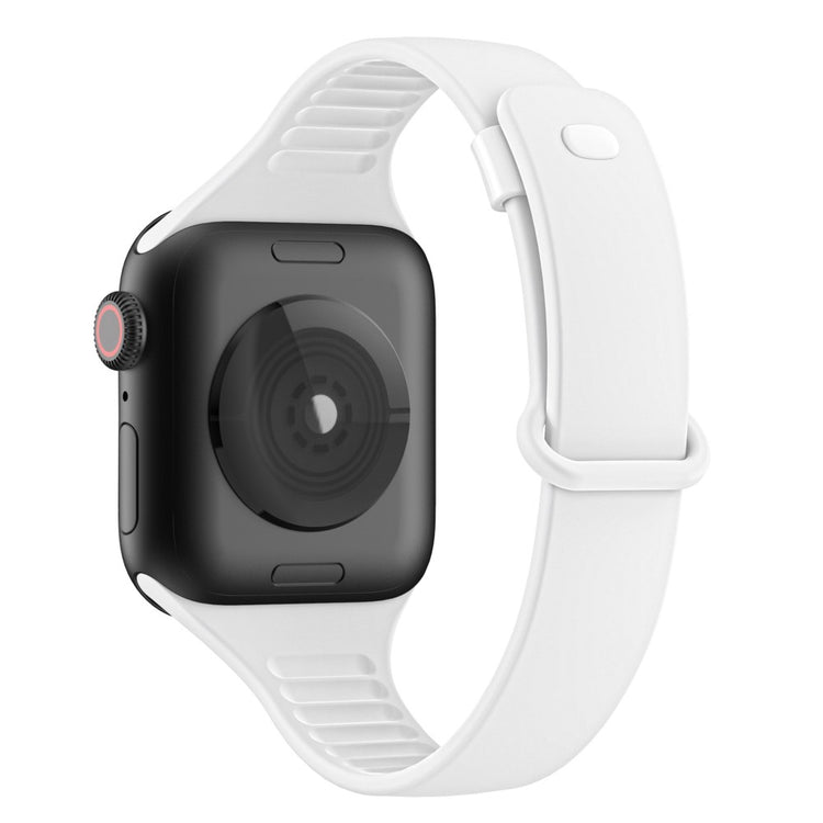 Vildt slidstærk Apple Watch Series 7 41mm Silikone Rem - Hvid#serie_2