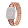 Echt cool Apple Watch Series 7 41mm Metaal en Strass Bandje