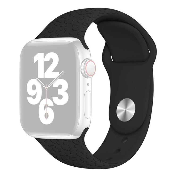 Rigtigt fint Apple Watch Series 7 41mm Silikone Rem - Sort#serie_4