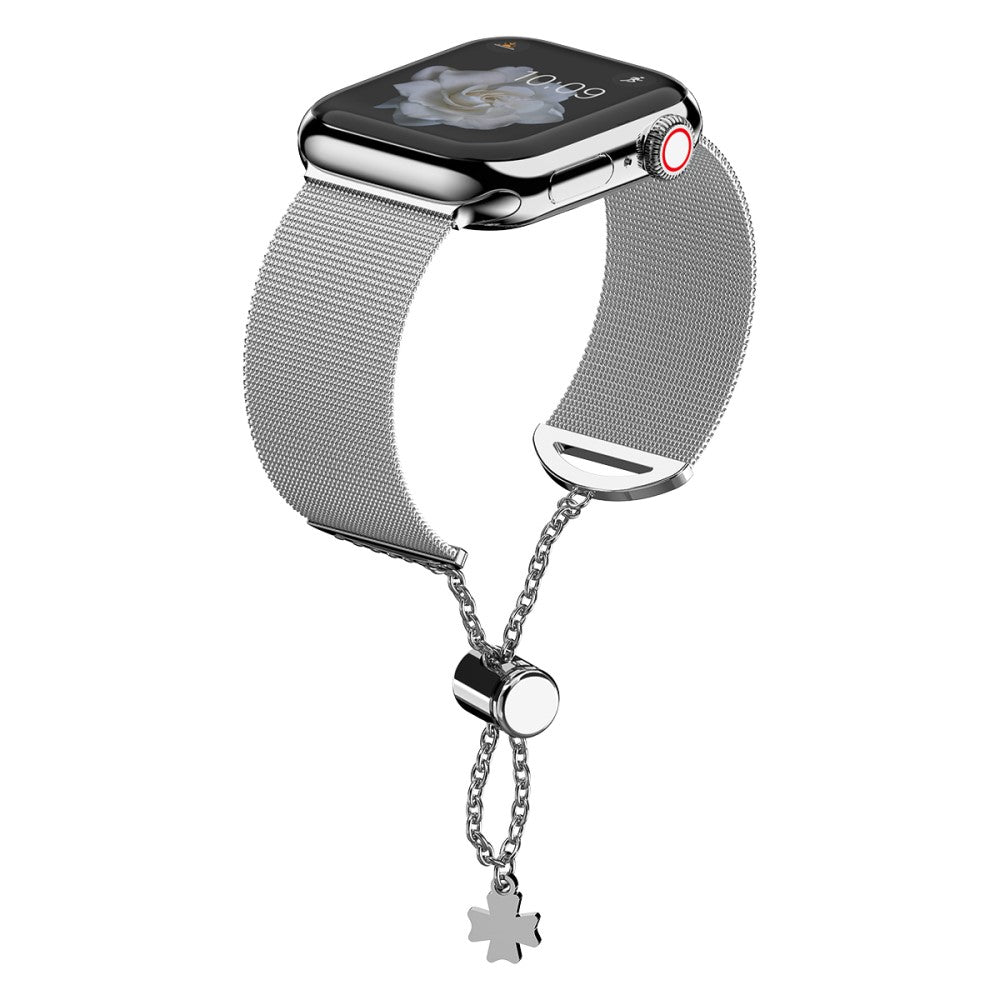 Helt vildt smuk Apple Watch Series 7 41mm Metal Rem - Sølv#serie_2