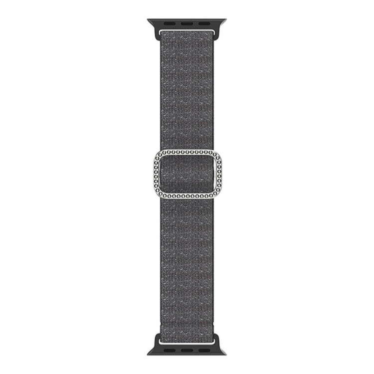 Meget holdbart Apple Watch Series 7 41mm Stof Urrem - Sort#serie_2