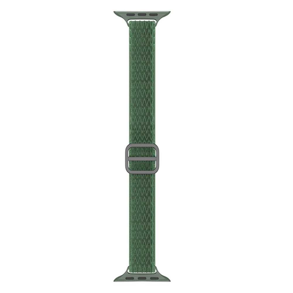 Helt vildt elegant Apple Watch Series 7 41mm Stof Urrem - Grøn#serie_6