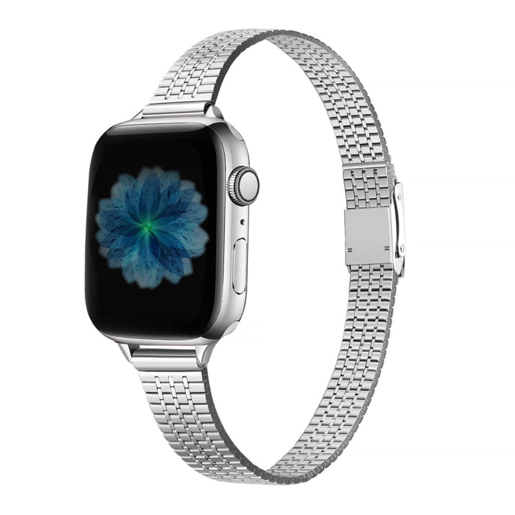 Helt vildt fed Apple Watch Series 7 41mm Metal Rem - Sølv#serie_256