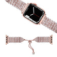 Mega cool Apple Watch Series 7 41mm Metaal en Strass Bandje