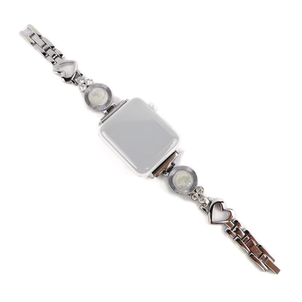 Holdbart Universal Apple Metal og Rhinsten Rem - Sølv#serie_4