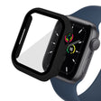 Ongelooflijk Modieus Apple Watch Series 7 45mm Hoesje met Schermbeschermer in plastic en Gehard glas