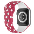 Echt mooi Apple Watch Series 7 45mm Siliconen / TPU Bandje - Maat: L
