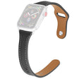 Duurzaam Apple Watch Series 7 45mm Echt leer Bandje - Maat: L