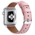 Super aangenaam Apple Watch Series 7 45mm Echt leer Bandje