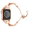 Echt cool Apple Watch Series 7 45mm Metaal en Strass Bandje