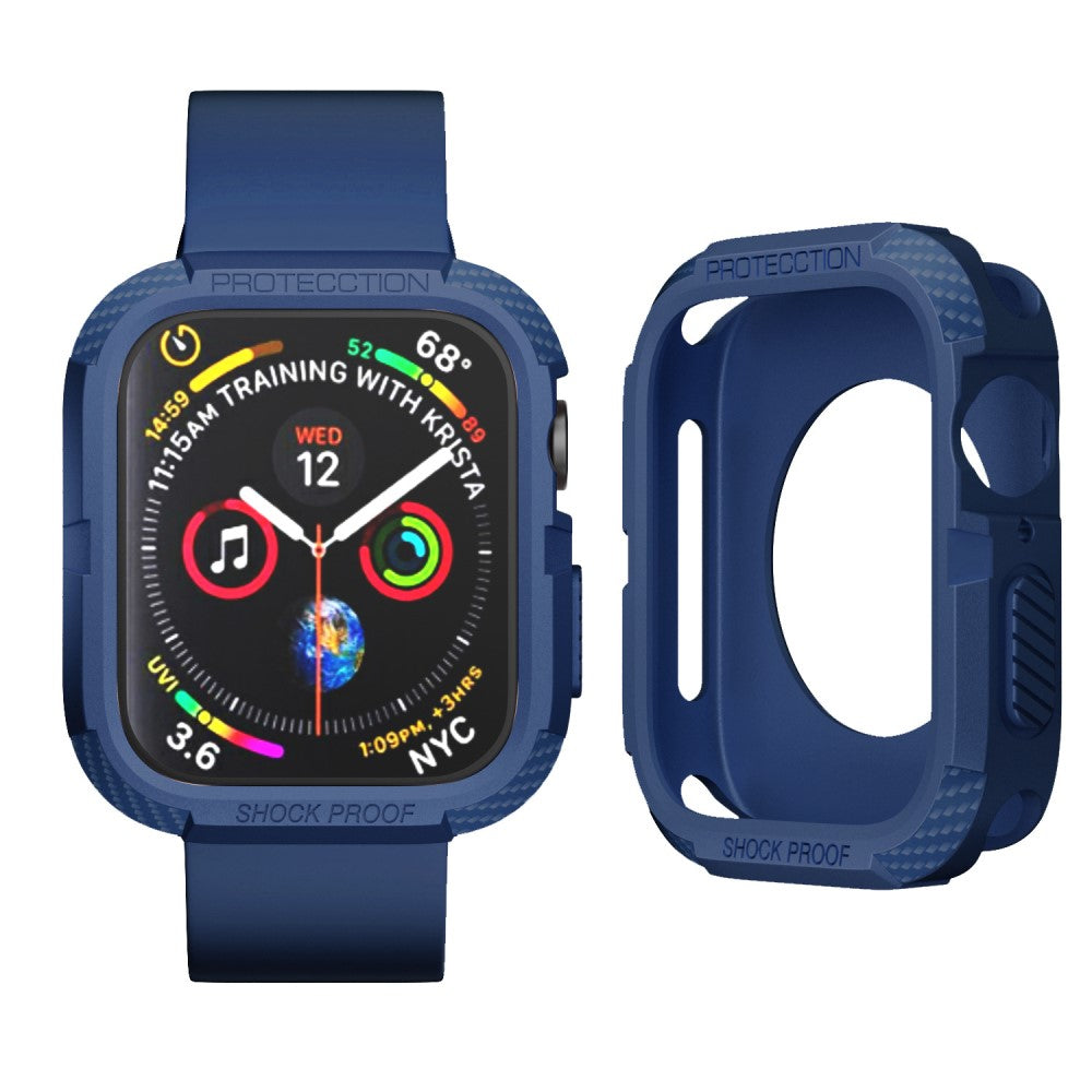 Apple Watch Series 7 45mm  Silikone Bumper  - Blå#serie_3