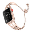Lief Apple Watch Series 7 45mm Metaal en Strass Bandje