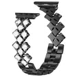 Stijlvol Apple Watch Series 7 45mm Metaal en Strass Bandje