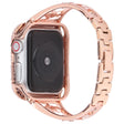 Cool Apple Watch Series 7 45mm Metaal en Strass Bandje