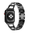 Echt mooi Apple Watch Series 7 45mm Metaal en Strass Bandje