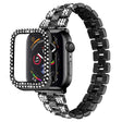 Apple Watch Series 7 45mm Metaal Bandje met Hoesje