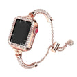 Lief Apple Watch Series 7 45mm Metaal en Strass Bandje