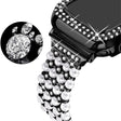 Heerlijk Apple Watch Series 7 45mm Metaal en Strass Bandje